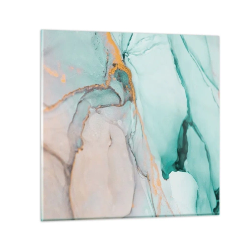 Quadro su vetro - Danza di forme e colori - 30x30 cm