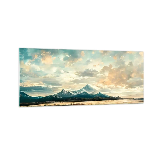 Quadro su vetro - Sotto la protezione del cielo - 100x40 cm