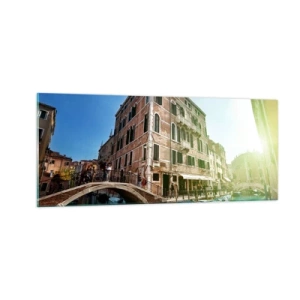Quadro su vetro - Venezia, Amore Mio - 100x40 cm