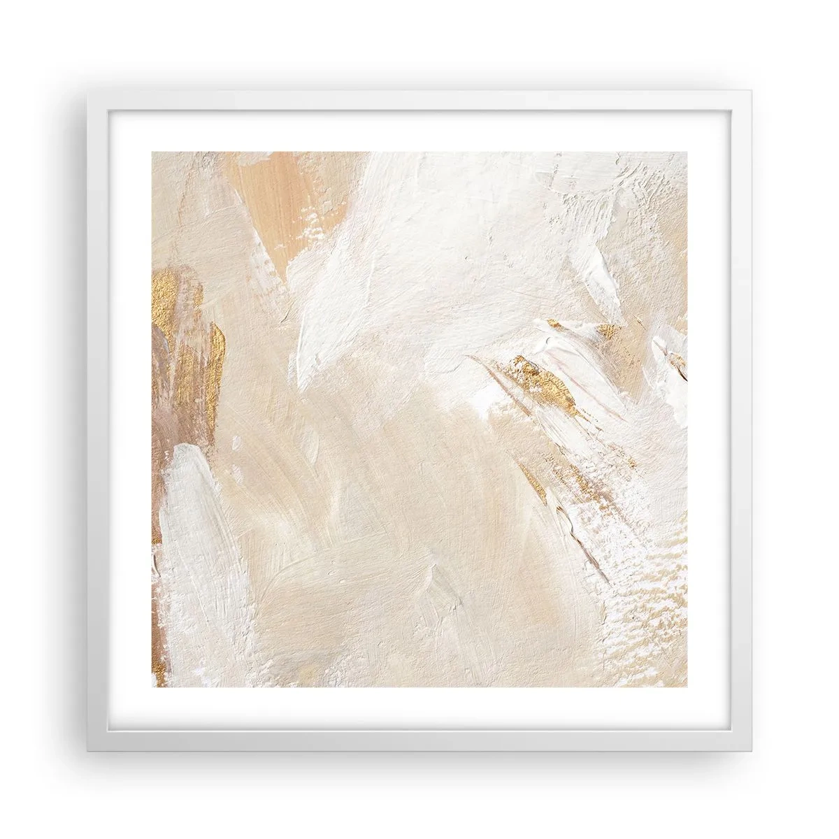 Poster in cornice bianca - Composizione pastello - 50x50 cm