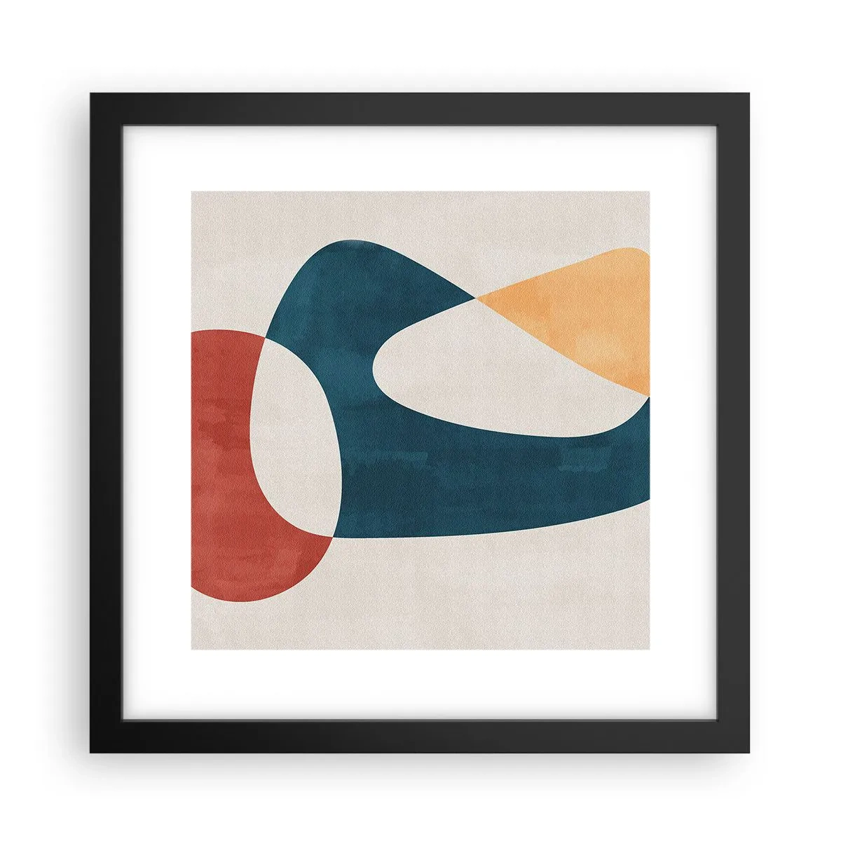 Poster in cornice nera - Influenze e metamorfosi - 30x30 cm
