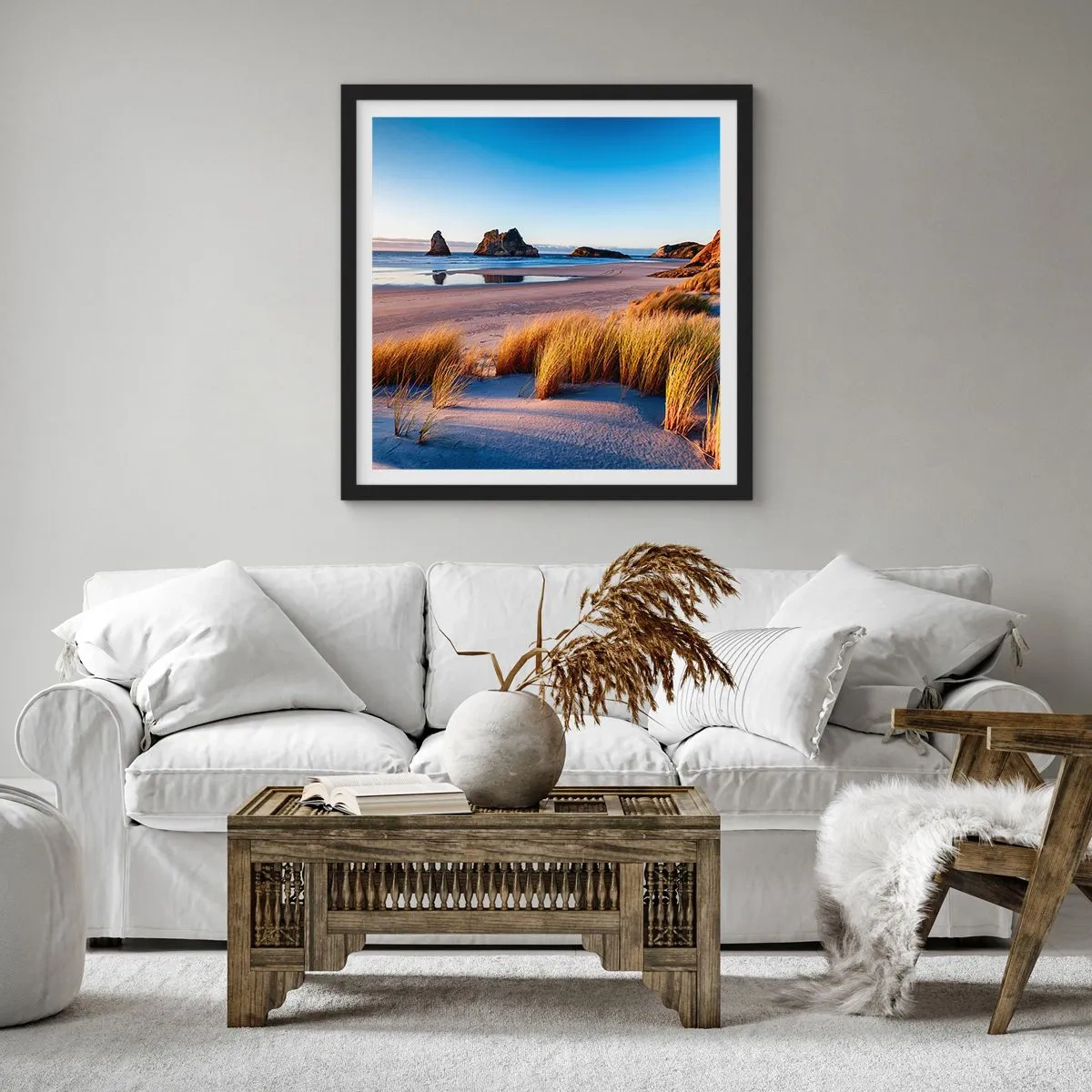 Poster in cornice nera - Per i cercatori di pace - 60x60 cm