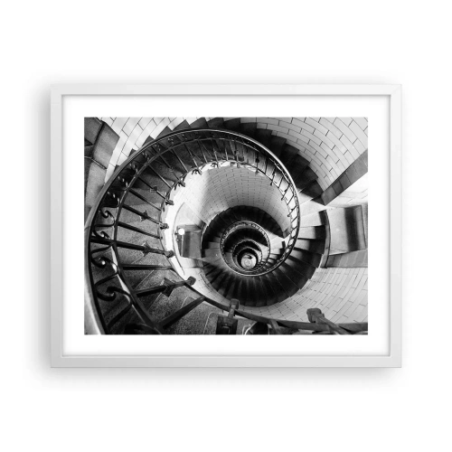 Poster in cornice bianca - Ancora più in alto - 50x40 cm