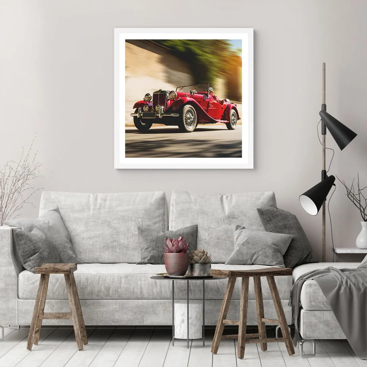 Poster in cornice bianca - Più bella della Nike di Samotracia - 50x50 cm