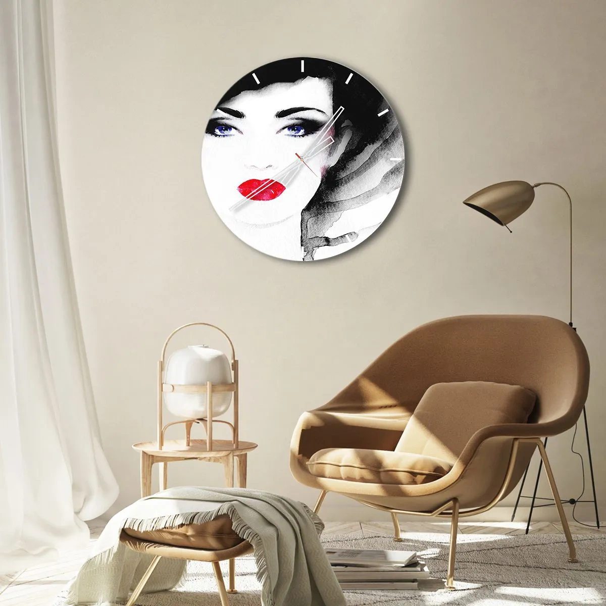 Orologio da parete - Orologio in Vetro - Respinge e richiama - 30x30 cm