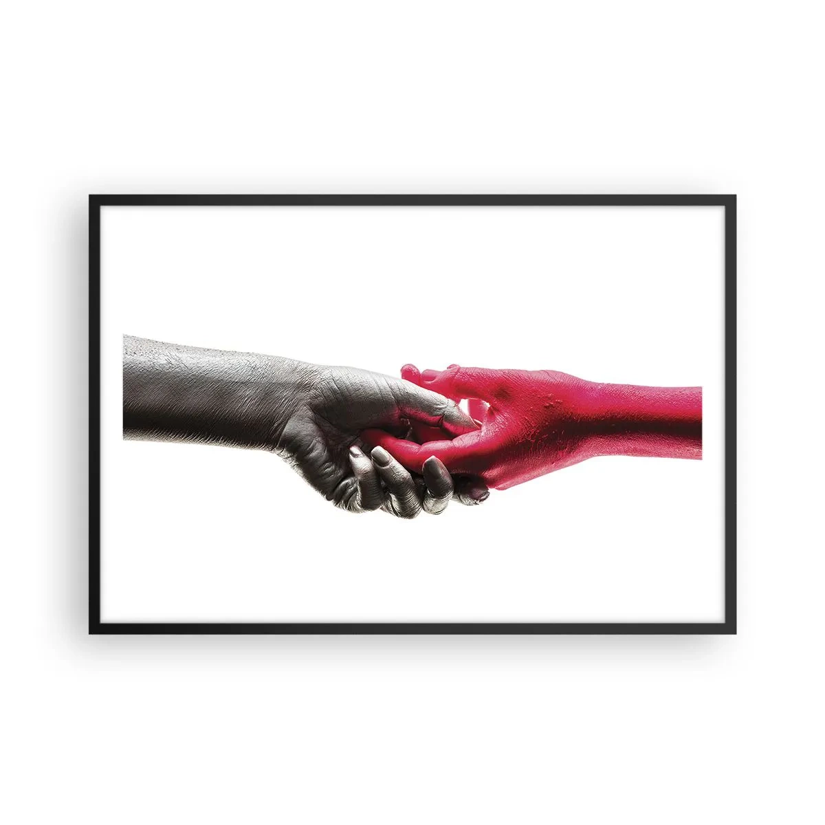 Poster in cornice nera - Insieme, sebbene diversi - 91x61 cm