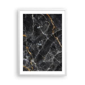 Poster in cornice bianca - La vita interiore delle pietre - 50x70 cm