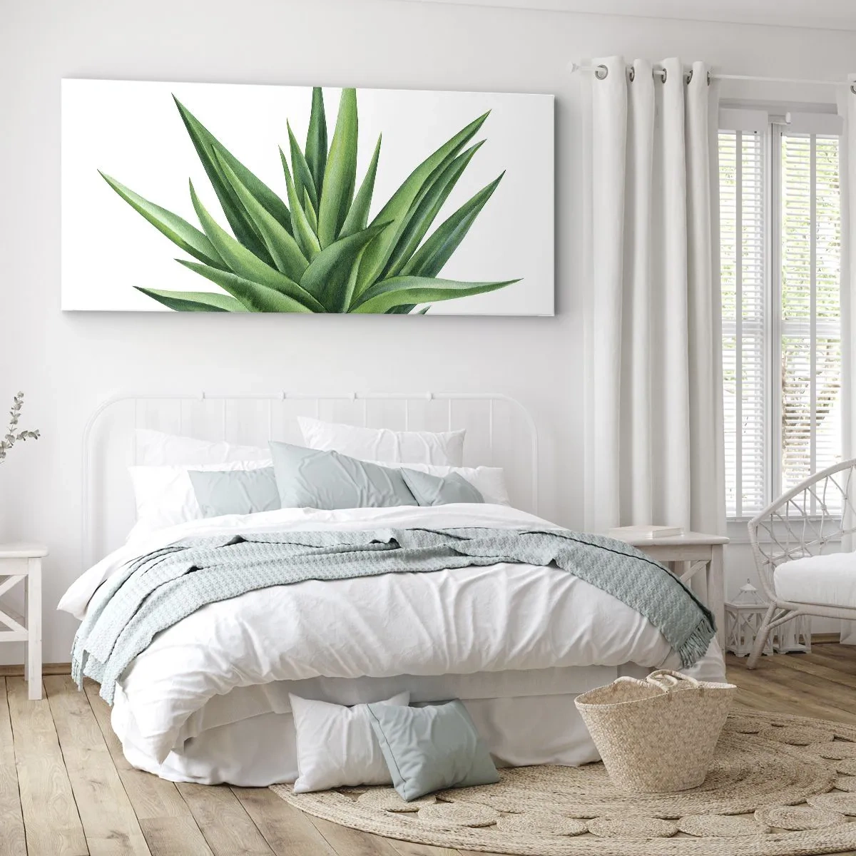 Quadro su tela - Stampe su Tela - Verde - forza - vita - 100x40 cm