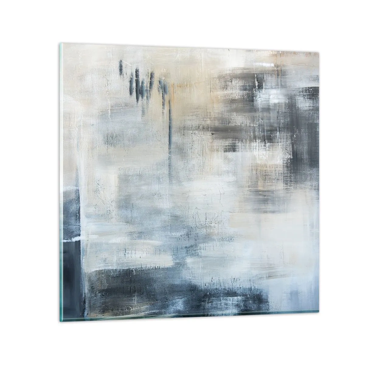 Quadro su vetro - Coperti dal blu - 60x60 cm