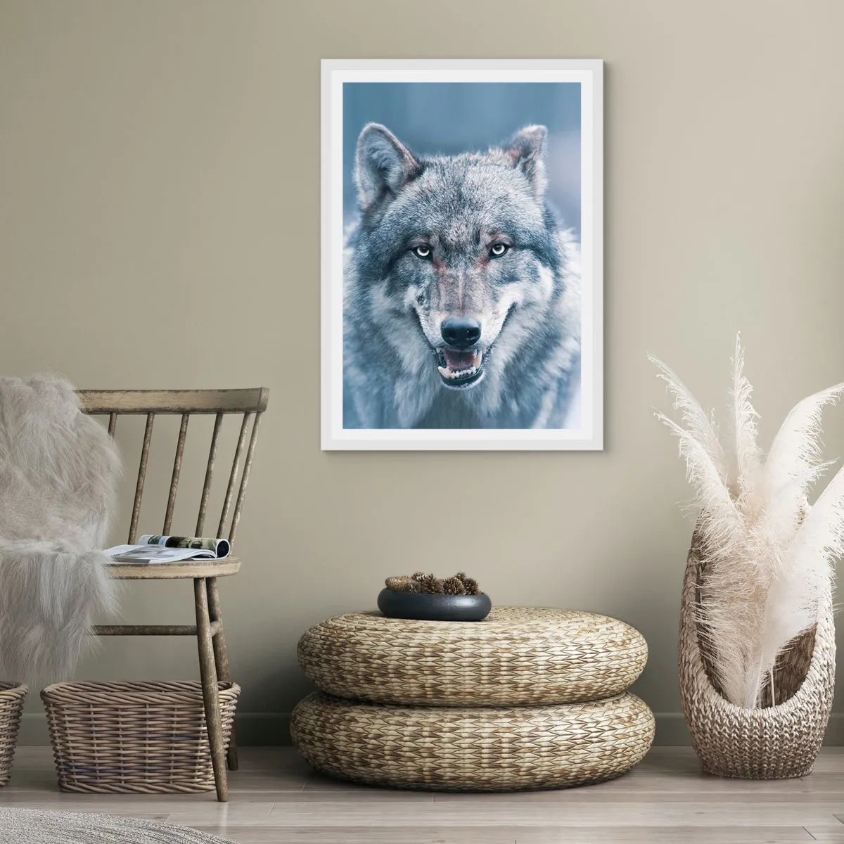 Poster in cornice bianca - Accetti la sfida? - 50x70 cm