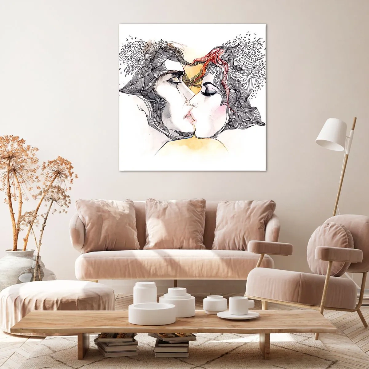 Quadro su tela - Stampe su Tela - E il mondo scompare - 50x50 cm