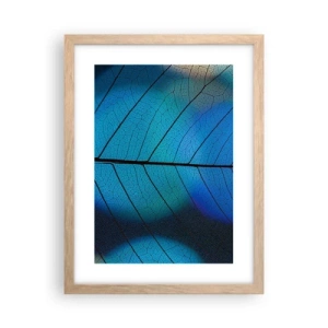 Poster in cornice rovere chiaro - Struttura intricata - 30x40 cm