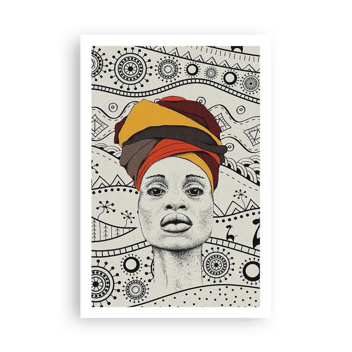 Poster - Ritratto africano - 61x91 cm