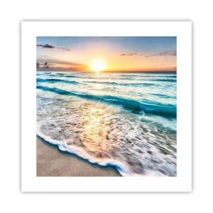Poster - Tramonto sul mare - 40x40 cm