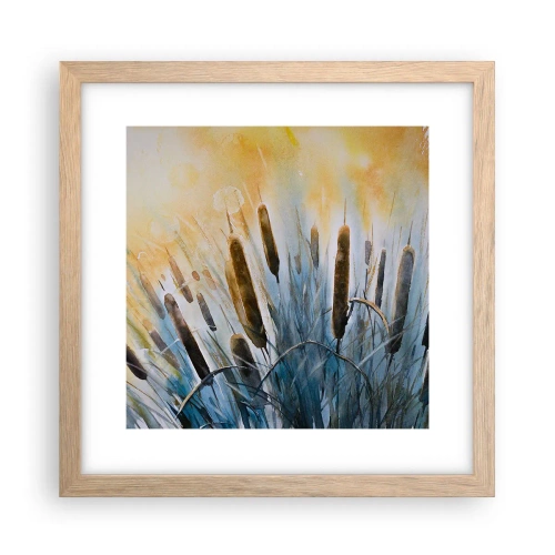 Poster in cornice rovere chiaro - Fresco dell'acqua, calore del sole - 30x30 cm