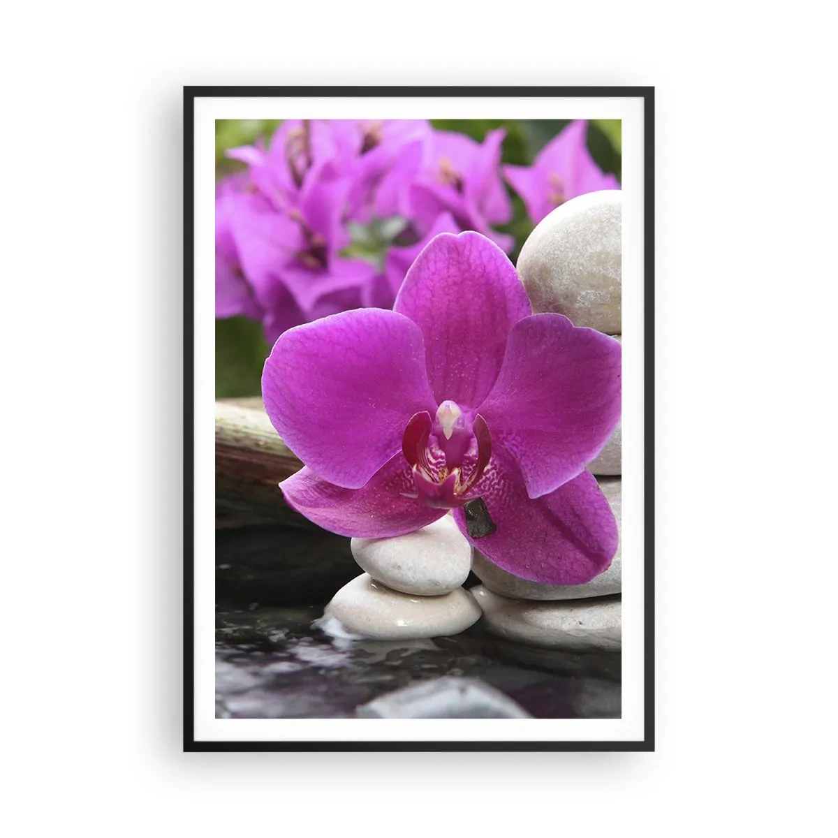 Poster in cornice nera - E già ti riposi - 70x100 cm