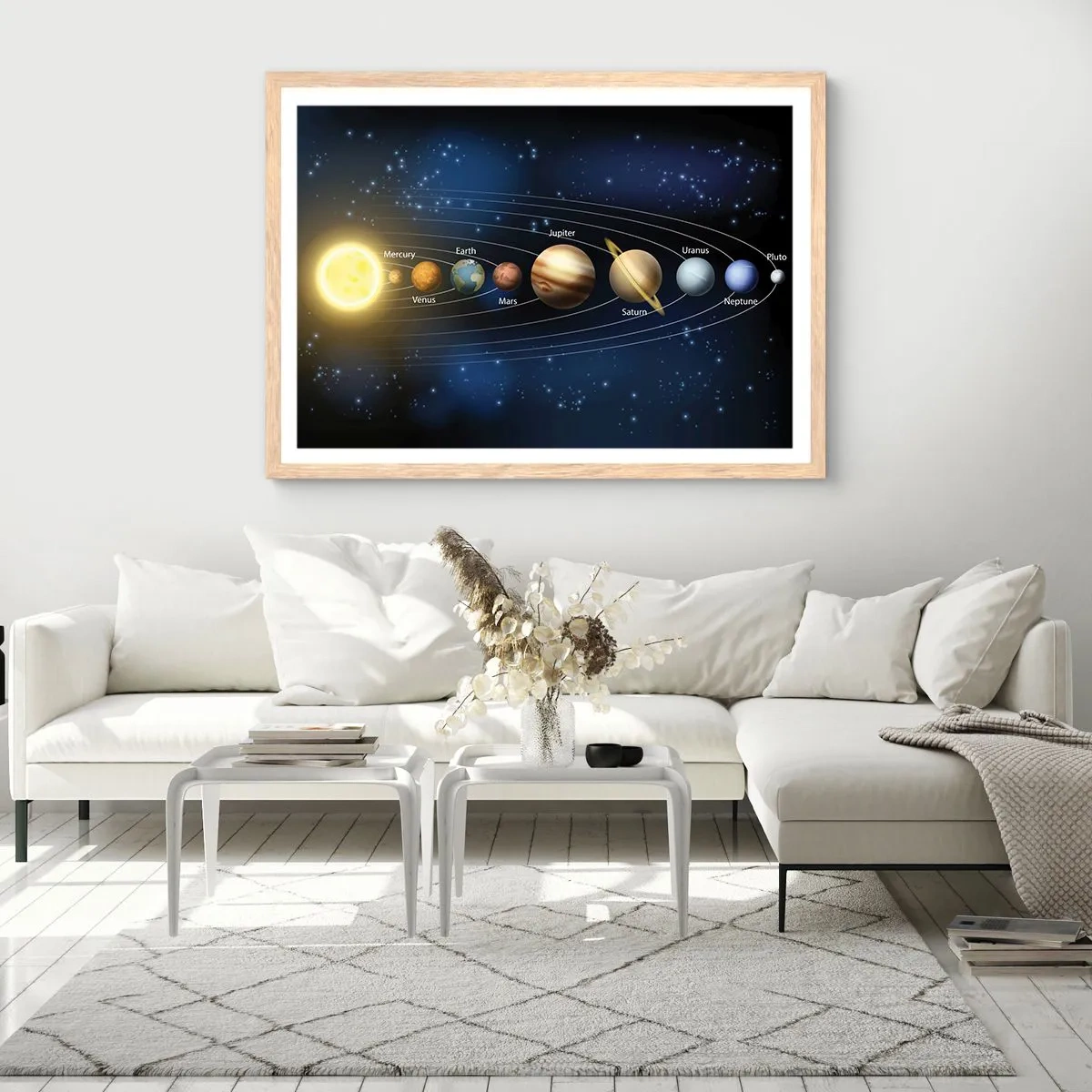 Poster in cornice rovere chiaro - Uno su dieci - 40x30 cm