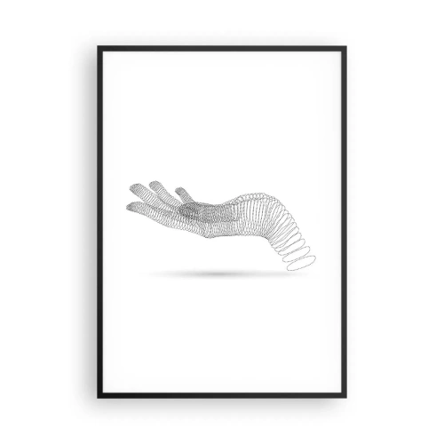 Poster in cornice nera - Mano elastica - 70x100 cm
