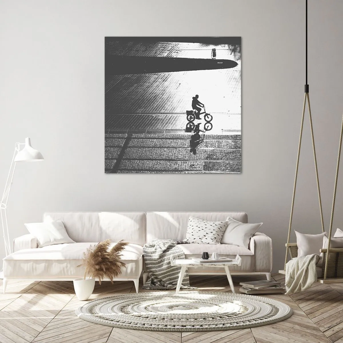 Quadro su tela - Stampe su Tela - Avanti, attraverso la città - 60x60 cm