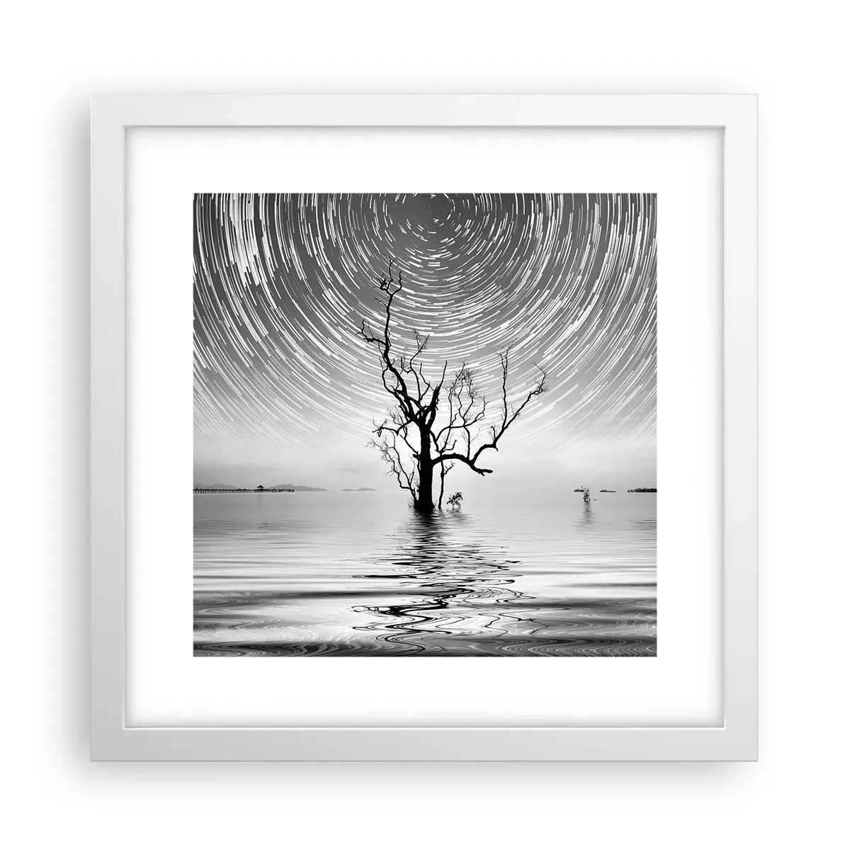 Poster in cornice bianca - Sinfonia della natura - 30x30 cm