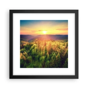 Poster in cornice nera - Vette e cime - 30x30 cm