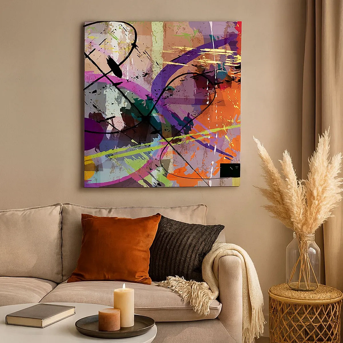 Quadro su tela - Stampe su Tela - Per la via diritta o tortuosa - 30x30 cm