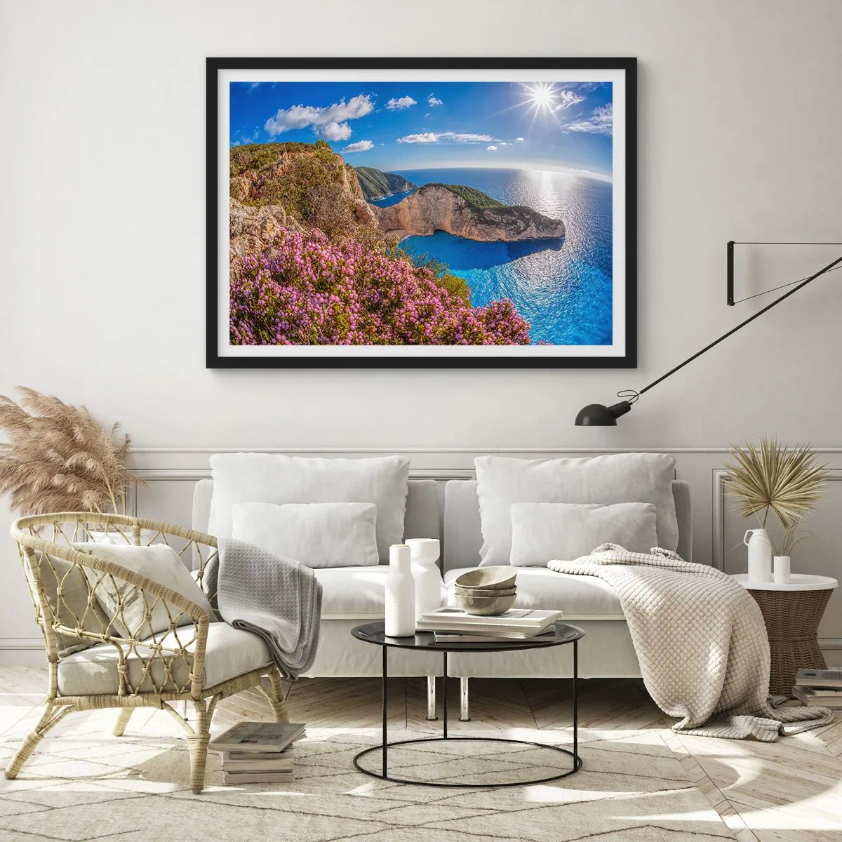 Poster in cornice nera - Le mie grosse vacanze greche - 50x40 cm