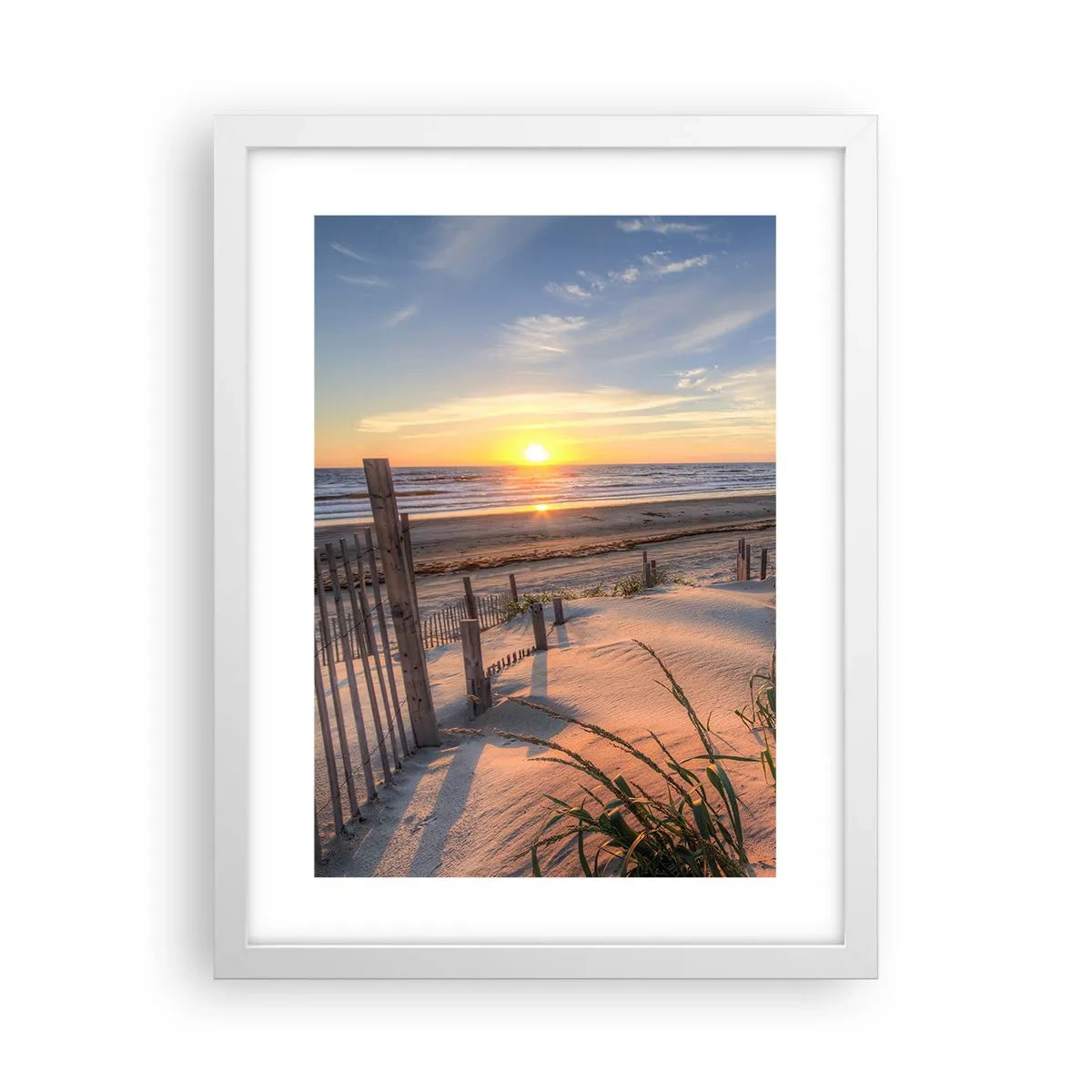 Poster in cornice bianca - Luci e ombre del vento - 30x40 cm