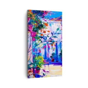 Quadro su tela - Stampe su Tela - Impressionismo: stradina italiana - 45x80 cm