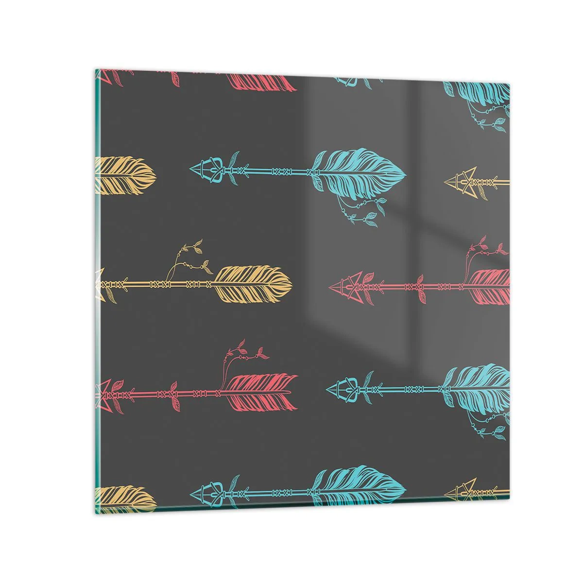 Quadro su vetro - In ordine - 50x50 cm