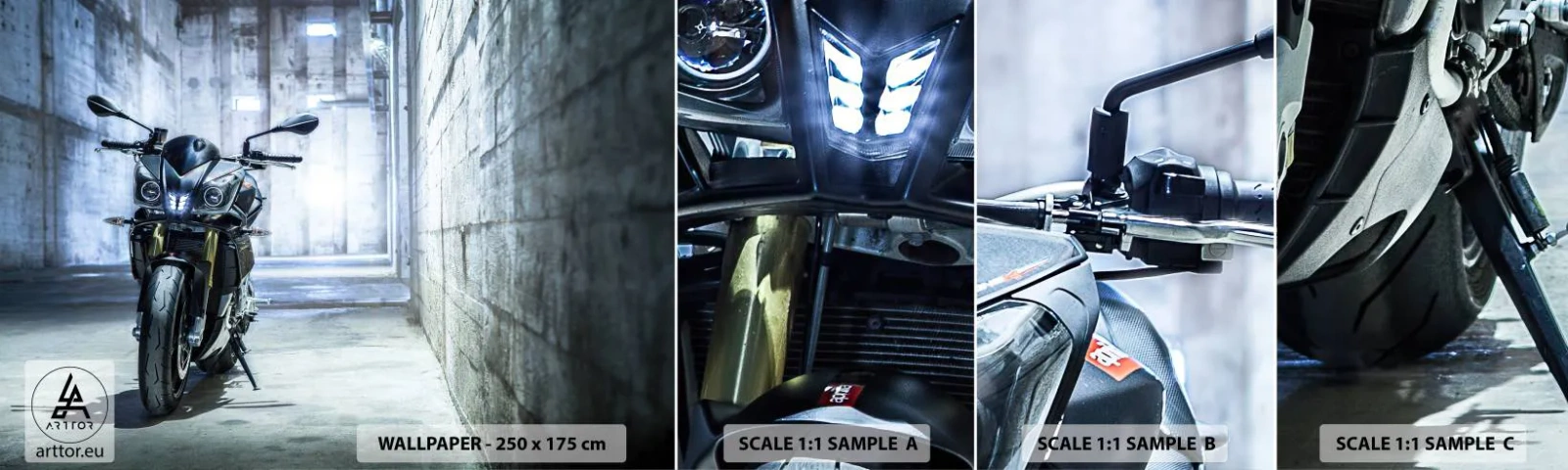 Campione di Fotomurale Adesivo Deluxe Sticker - Prima che rombi il motore - Settore automobilistico, Moto, Sport - 100x30 cm