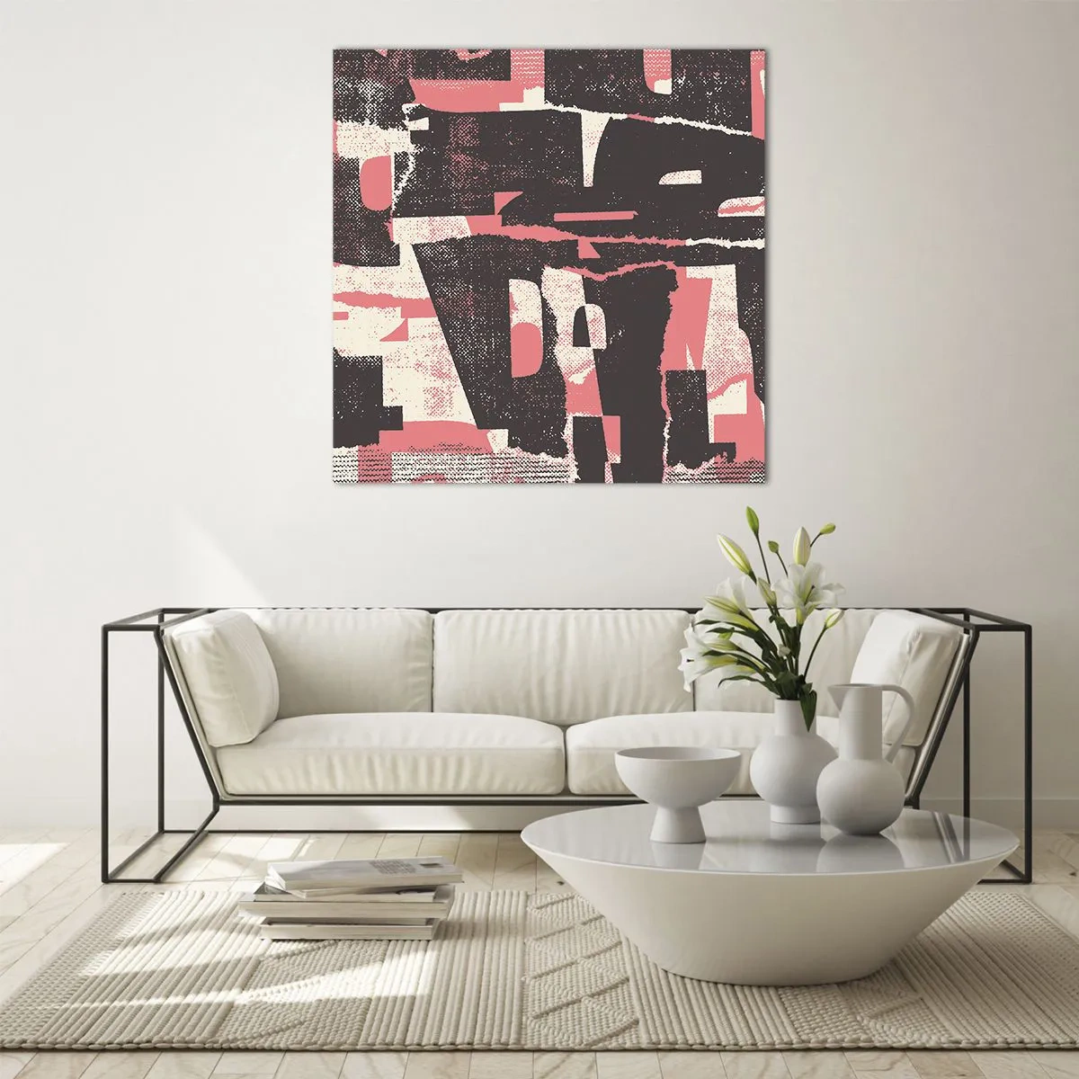 Quadro su vetro - Tutto il rumore - 30x30 cm