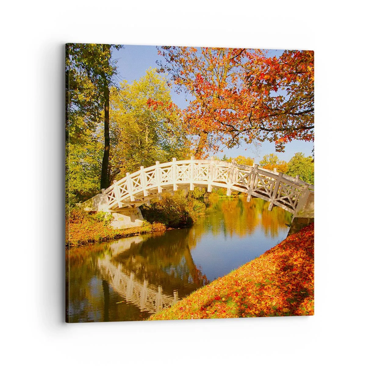 Quadro su tela - Stampe su Tela - Sul bianco ponticello dei sospiri - 70x70 cm
