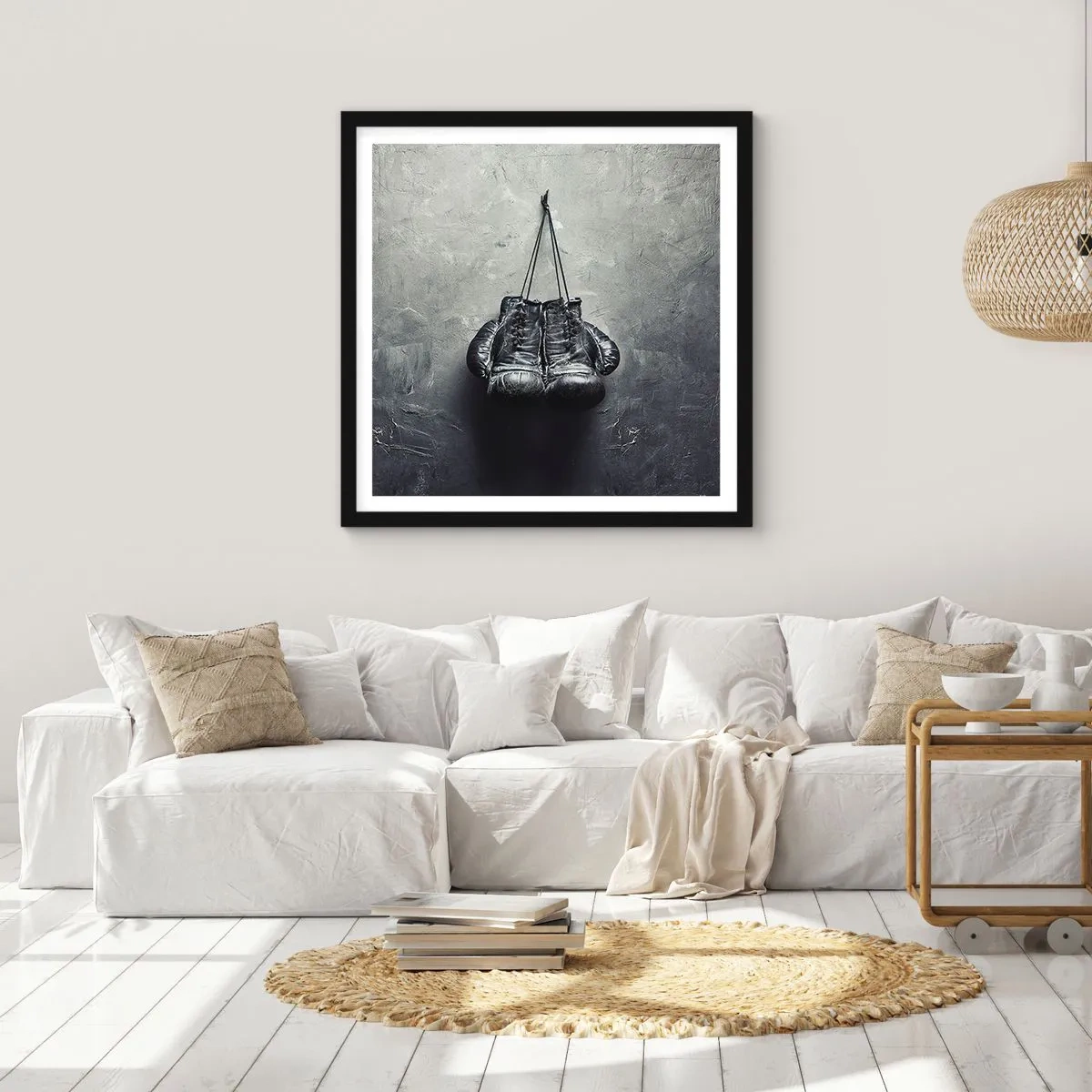 Poster in cornice nera - Tempo di lotte e tempo di pace - 50x50 cm