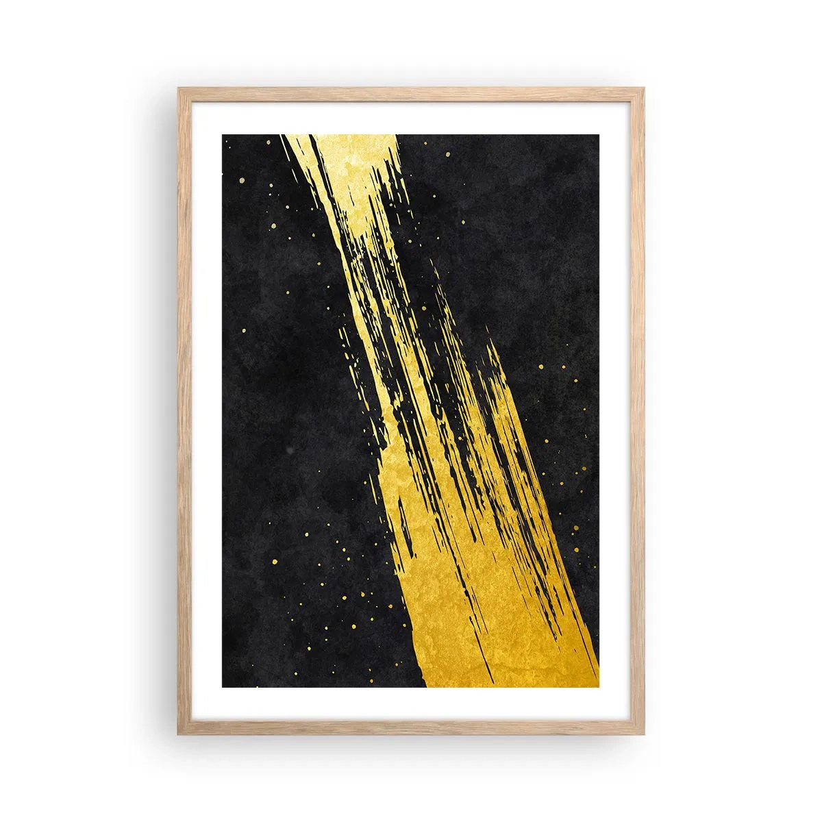 Poster in cornice rovere chiaro - Salto nell'iperspazio - 50x70 cm