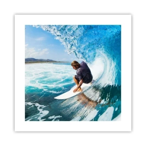 Poster - Ballando con le onde - 40x40 cm
