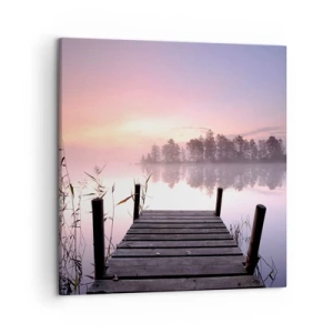 Quadro su tela - Stampe su Tela - Nebbia color lilla - 50x50 cm
