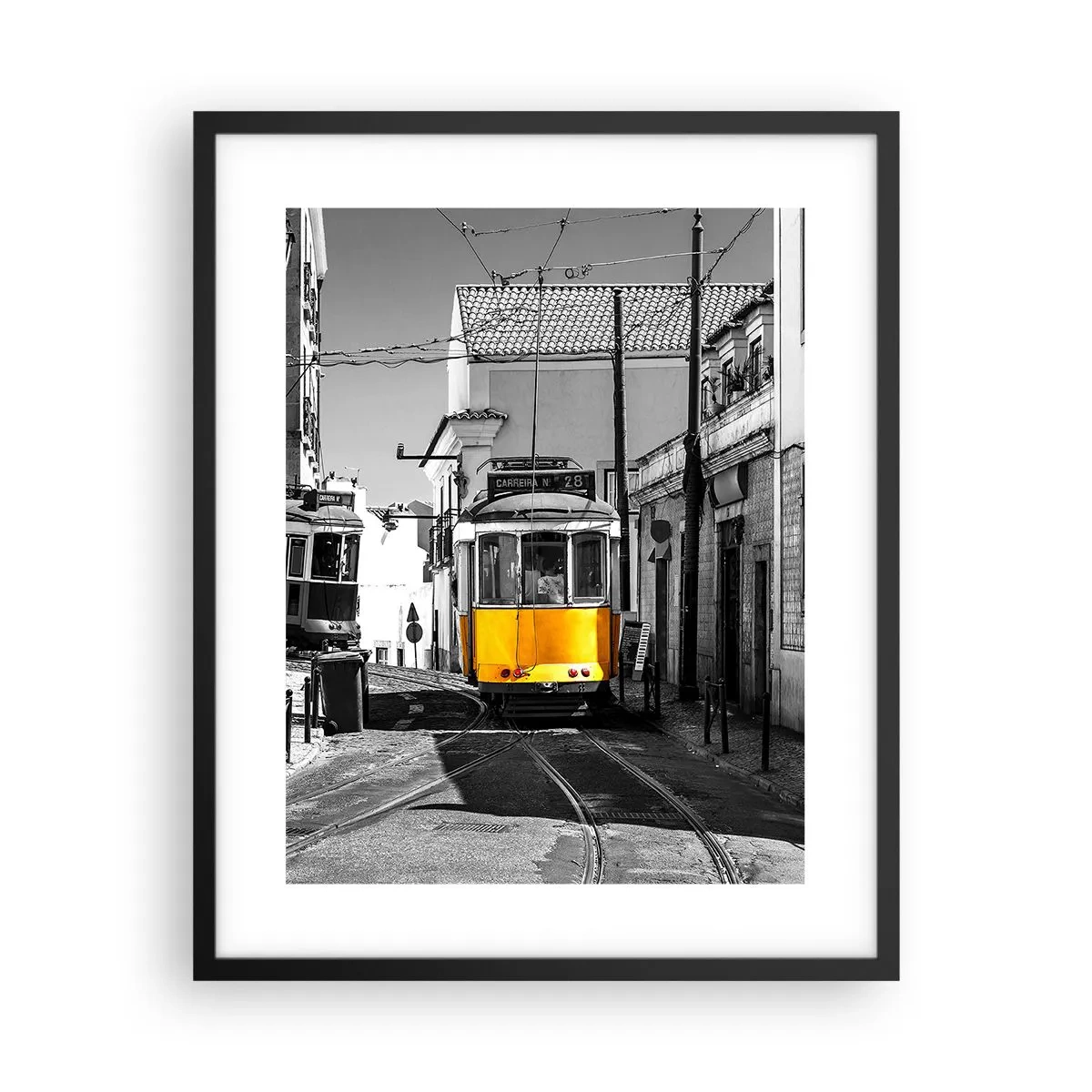 Poster in cornice nera - Lo spirito di Lisbona - 40x50 cm