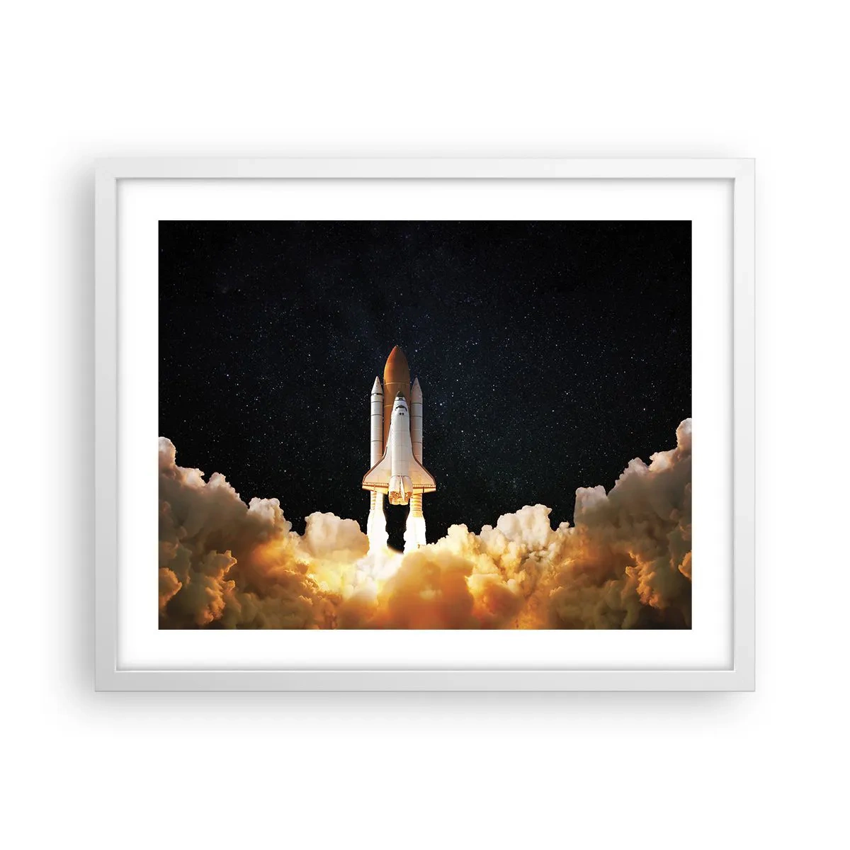 Poster in cornice bianca - Ad astra! - 50x40 cm