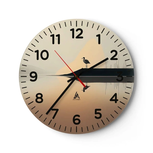 Orologio da parete - Orologio in Vetro - Il signore del lago - 30x30 cm