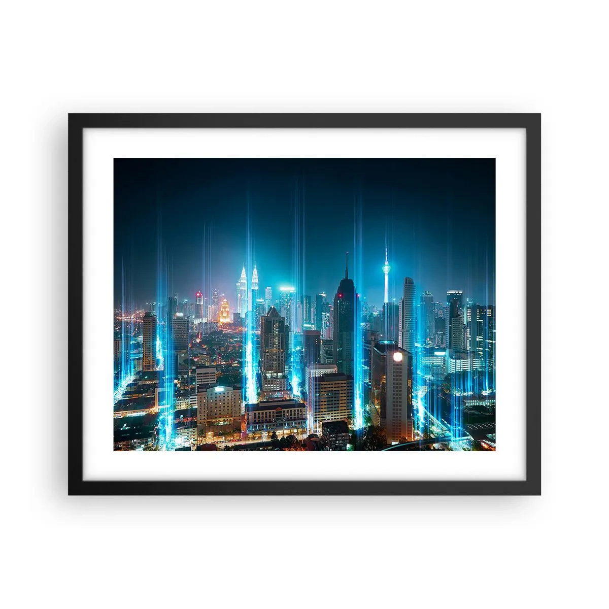 Poster in cornice nera - Da Berlino al cielo - 50x40 cm