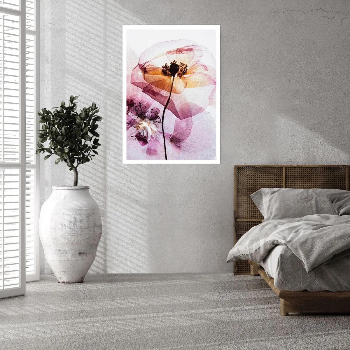Poster - Fiori trasparenti - 40x50 cm