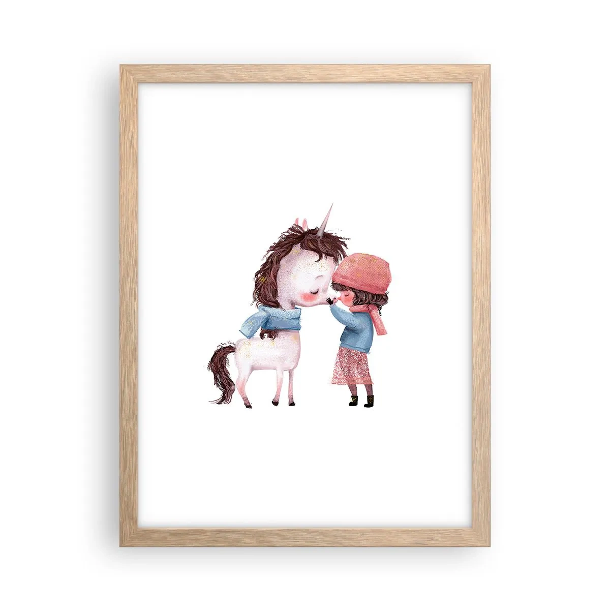 Poster in cornice rovere chiaro - Racconto d'inverno - 30x40 cm