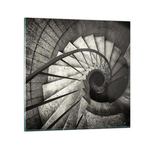 Quadro su vetro - Salire e scendere - 50x50 cm
