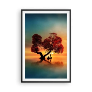 Poster in cornice nera - Gli esiliati e il silenzio fuori dal mondo - 61x91 cm