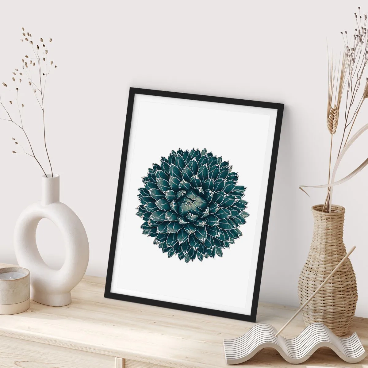 Poster in cornice nera - La stella del deserto - 30x40 cm