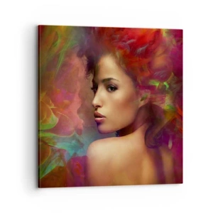 Quadro su tela - Stampe su Tela - Più bella dell'arcobaleno, delicata come la nebbia - 70x70 cm