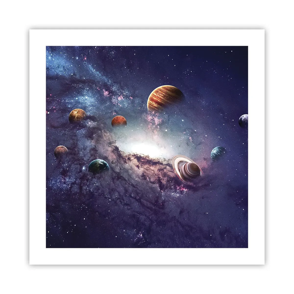 Poster - Sistema solare danzante - 50x50 cm