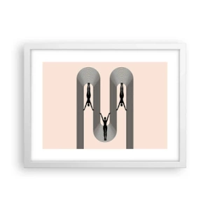 Poster in cornice bianca - Sottosopra - 40x30 cm