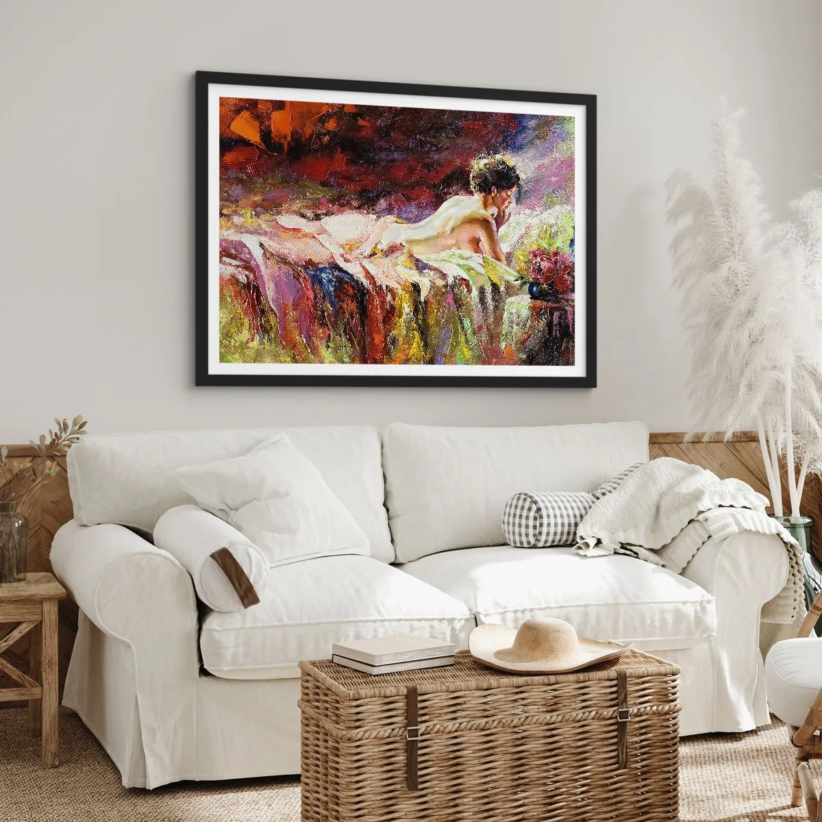 Poster in cornice nera - Venere pensierosa - 50x40 cm